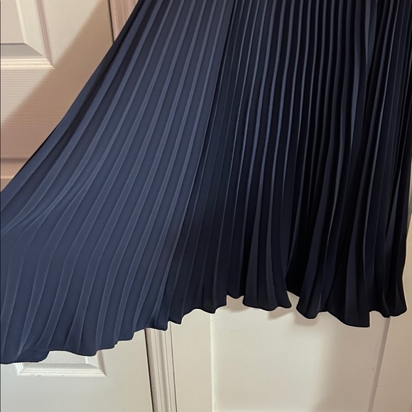 Boden Kristen Navy Blue Midi Pleated Skirt Women's 2